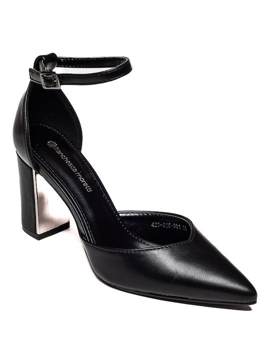 Franchesca Moretti Pumps mit Riemchen Schwarz