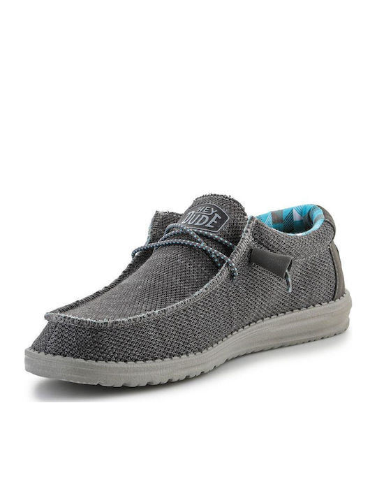 Herren Mokassins in Gray Farbe