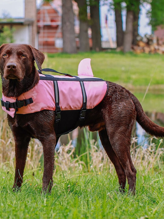 Nobby Vest Shark Dog Life Jacket Waterproof Large Pink 40cm