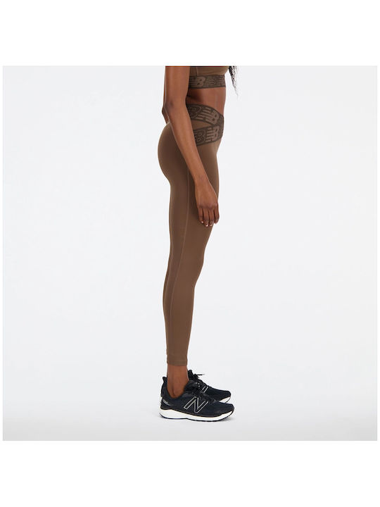 New Balance Relentless Frauen Gekürzt Leggings Hochgeschnitten Braun