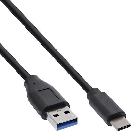 InLine USB 3.1 Cable USB-C Male - USB-A 27W PD Black 1.5m