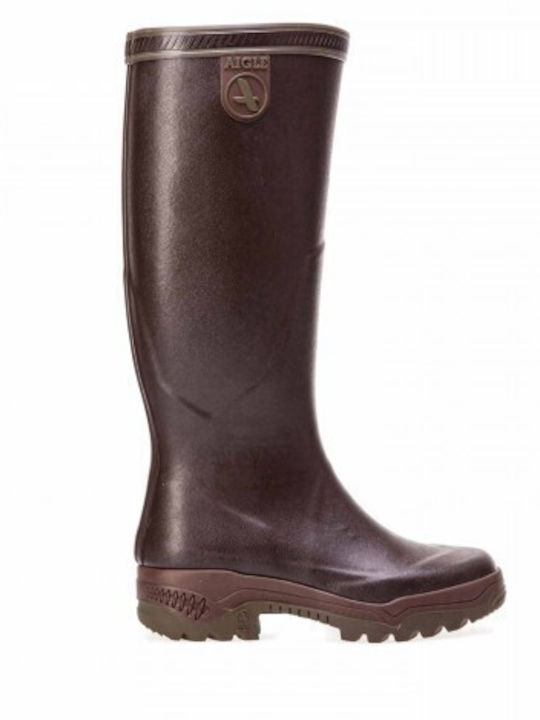 Aigle Parcours 2 Hunting Wellingtons in Brown color