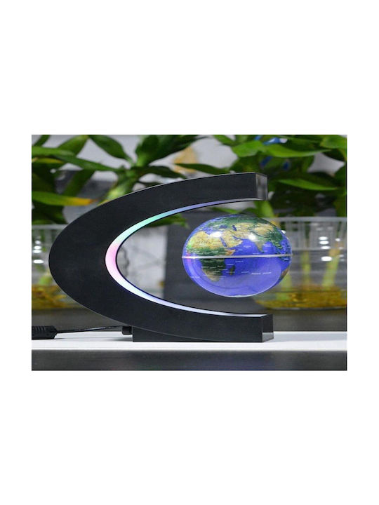 Floating Illuminated World Globe with Diameter 18cm and Height 17cm