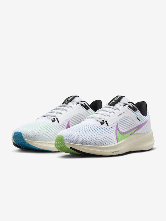 Nike Air Zoom Pegasus 40 SE Ανδρικά Αθλητικά Παπούτσια Running White / Pale Ivory / Rush Fuchsia