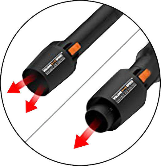 Worx WG 543E.9 Blower Handheld Battery 20V Solo with Volume Control & Maximum Air Speed 209km/h