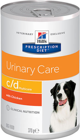 Hill's Prescription Diet c/d Multicare Urinary Υγρή Τροφή Σκύλων σε Κονσέρβα Διαίτης με Κοτόπουλο 370gr