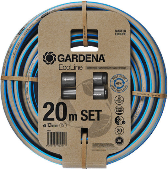 Gardena Ecoline Garden Hose Pipe Set 1/2" 20m