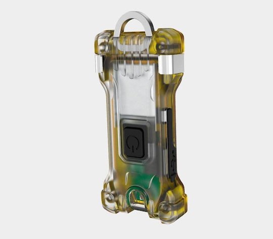 Armytek Rechargeable Keychain Flashlight LED IP67 with Maximum Brightness 200lm Zippy Amber Honey