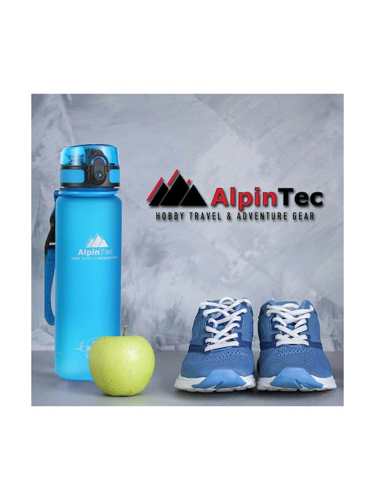 AlpinPro Water Bottle Plastic 500ml Green
