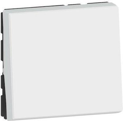 Legrand Recessed Electrical Lighting Wall Switch with Frame Basic Aller Retour White 078711L