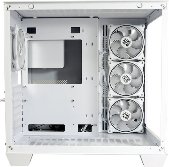 LC-Power 807W Stormwatch X Gaming Midi Tower Computer Case with Side Window White