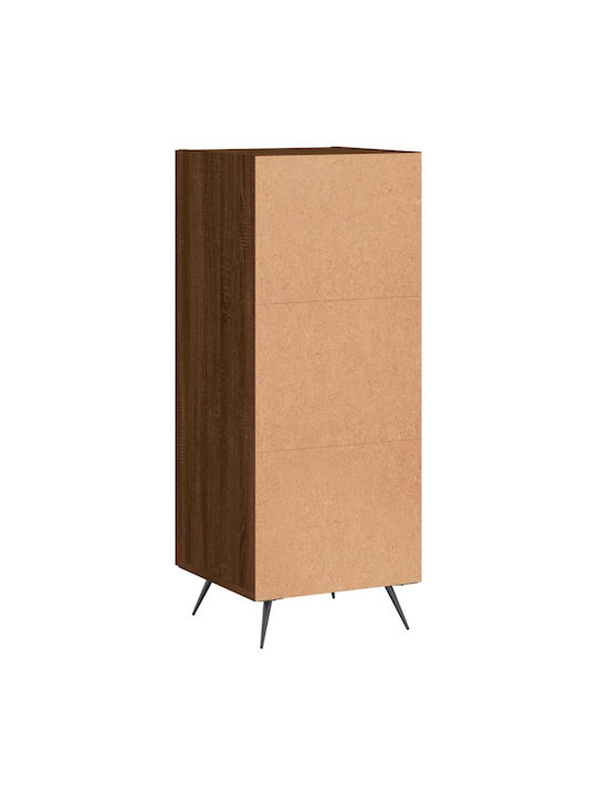 Wohnzimmer Vitrine aus Spanplatte mit Verglasung Braune 34.5x34x90cm