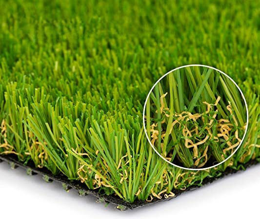 mit Breite 2m und Höhe des Flors 20mm in Grün Farbe (Preis pro Quadratmeter) 1Stück