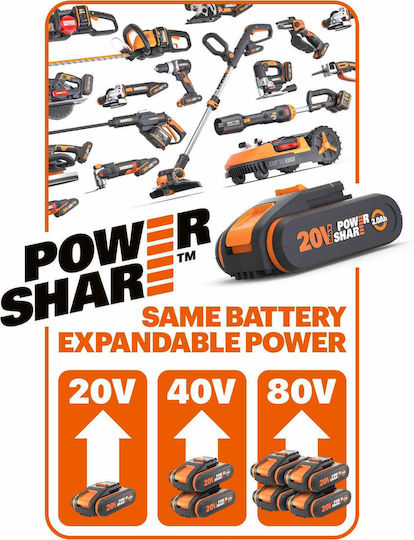 Worx WX856.9 Rotativ Lustruitor Brushless 20V Solo cu Control al Vitezei