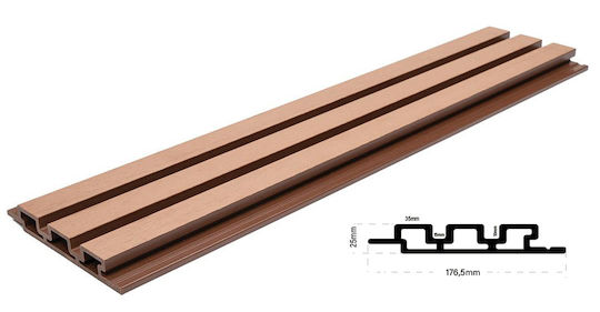 Newplan 3D Πάνελ Τοίχου Κήπου από WPC 290x17.65x2.5εκ.