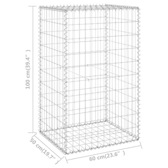 vidaXL Wall Garden Fencing Material with Covers 1pcs Silver