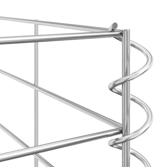 vidaXL Garden Fencing Material 6pcs Silver