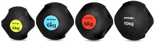 Spokey Gripi Weight Ball Filled Sand Kettlebell aus PVC 10kg Schwarz
