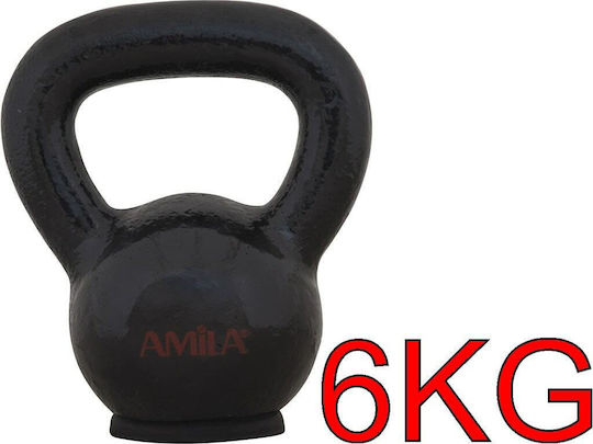 AMILA Kettlebell Cast Iron 6kg Black
