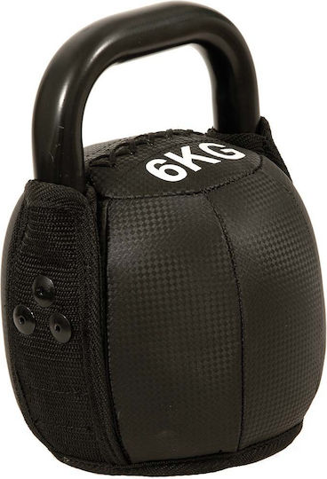 AMILA Kettlebell от PVC 6кг Черен