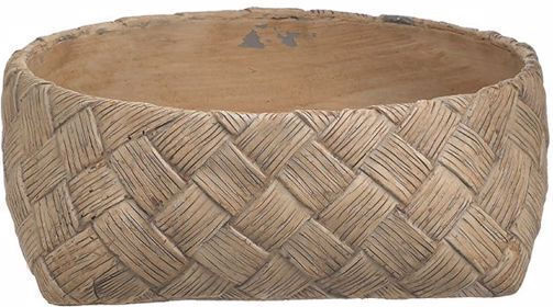 Inart Саксия Бетон Бежов 23x23x9εκ.