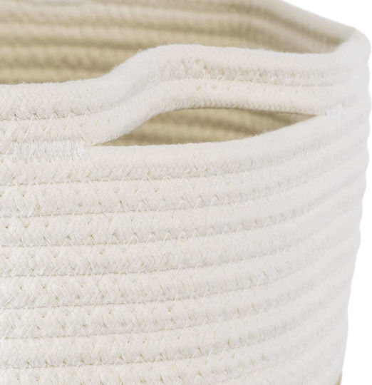 GloboStar Palawan Planter Fabric Beige 35x35x38cm.