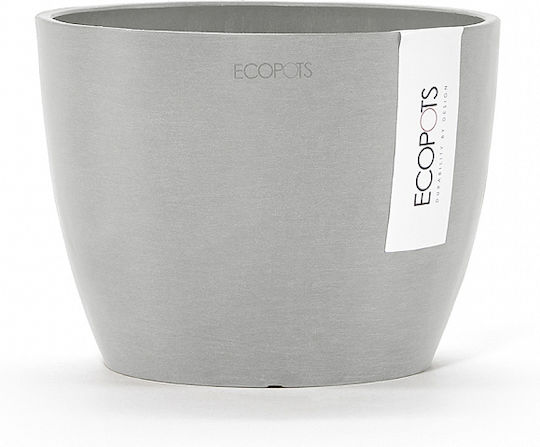 Ecopots Stockholm Κασπώ Πλαστικό Λευκό 16x16x12.5εκ.