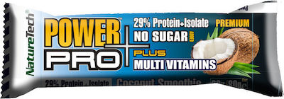 NatureTech Power Pro Plus Multi Vitamins Bars with 29% Protein & Flavor Coconut Smoothie 12x80gr