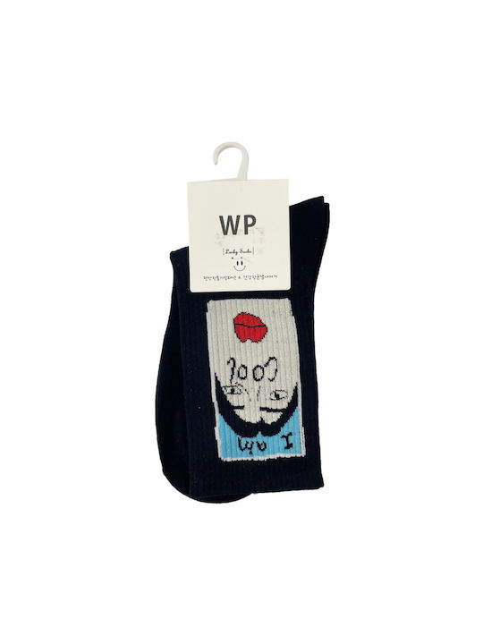 WP Patterned Socks Black