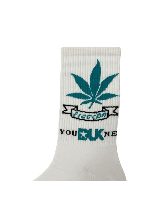 WP Patterned Socks White