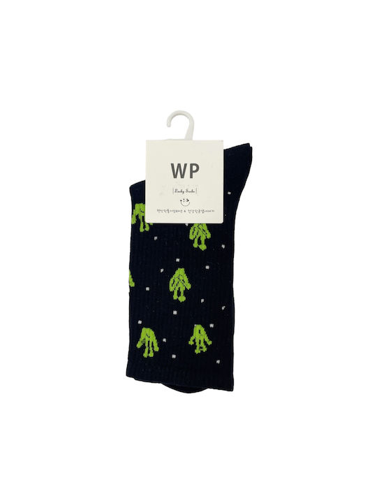 WP Patterned Socks Black