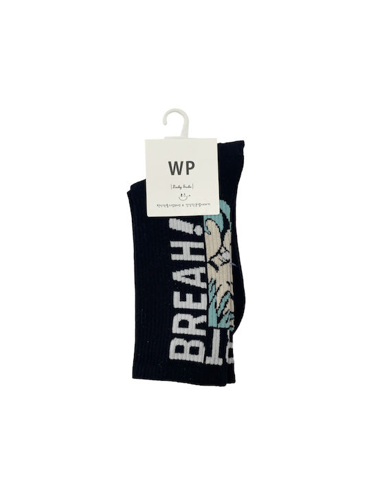 WP Patterned Socks Black