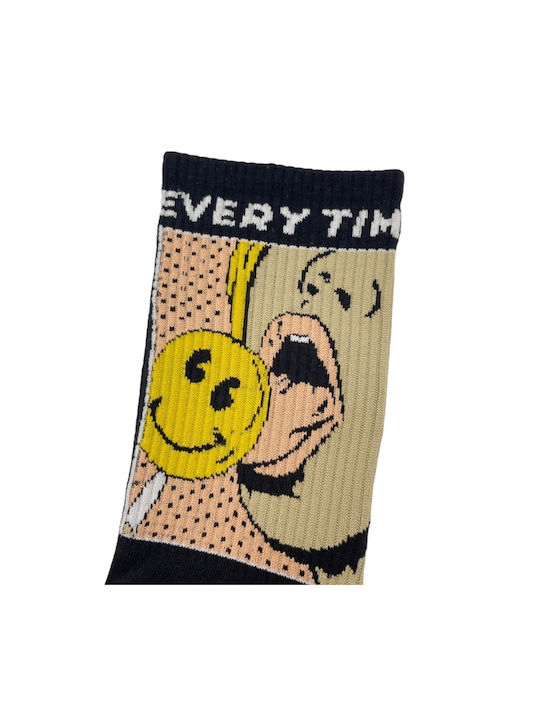 WP Patterned Socks Black