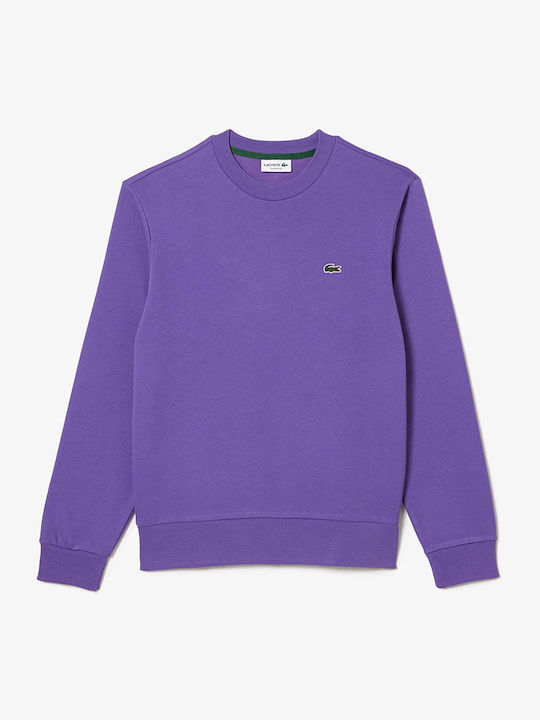 Lacoste Herren Sweatshirt mit Kapuze Lila