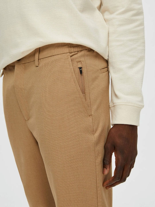 Ανδρικό Παντελόνι Slim Fit Καφέ