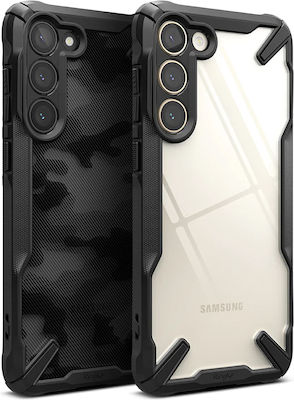 Ringke Fusion X Back Cover Πλαστικό / Σιλικόνης Camo Black (Galaxy S23)