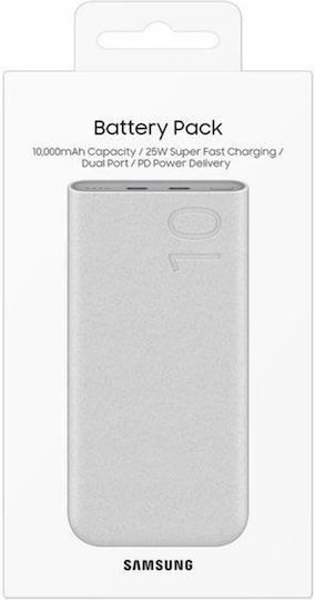 Samsung P3400 Power Bank 10000mAh 25W cu 2 Porturi USB-C Livrarea energiei Bej