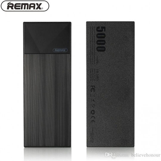 Remax Thoway RPP-54 Power Bank 5000mAh με Θύρα USB-A Μαύρο