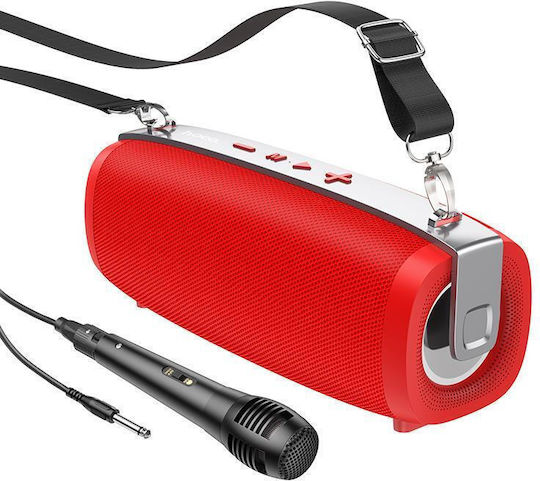 Hoco Ηχείο Karaoke με Ενσύρματo Μικρόφωνο BS55 Gallant Outdoor HC-BS55RD Κόκκινο