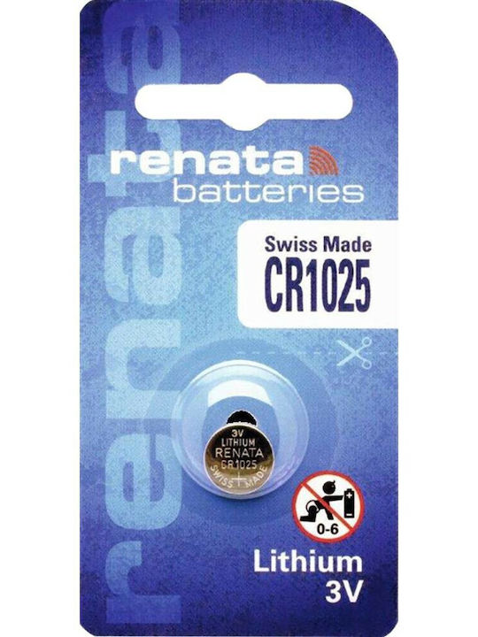 Renata Μπαταρία Λιθίου Ρολογιών CR1025 3V 1τμχ