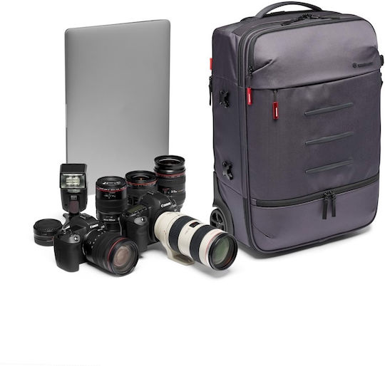 Manfrotto Manhattan Runner-50 Βαλίτσα Φωτογραφικής Μηχανής με Ροδάκια Γκρι