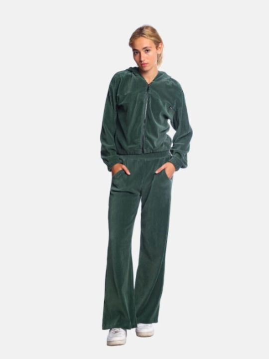 Paco & Co Damen-Sweatpants-Set Grün