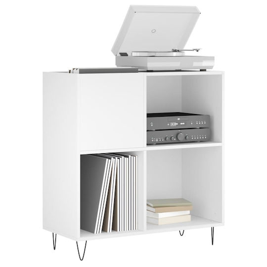 vidaXL Verarbeitetes Holz Hi-Fi Möbel Weiß 38x84.5x89cm