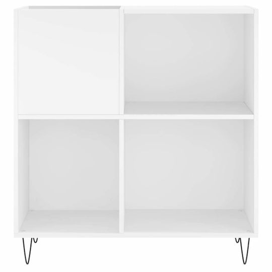 vidaXL Verarbeitetes Holz Hi-Fi Möbel Weiß 38x84.5x89cm