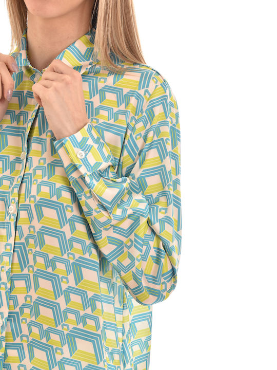 Women's Satin Long Sleeve Shirt