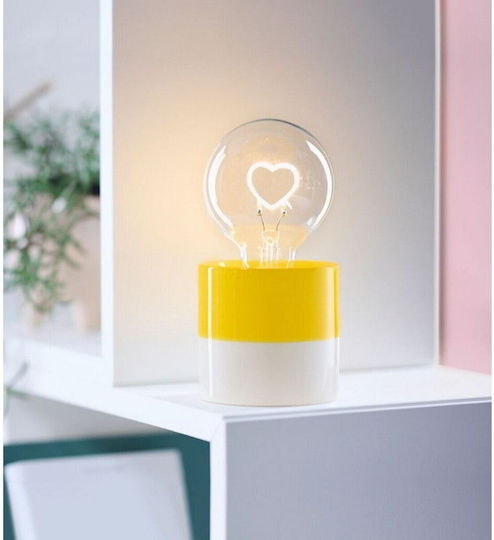 Moses Dekorative Lampe Herz Gelb