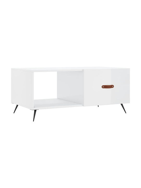 Rectangular Coffee Table White L90xW50xH40cm