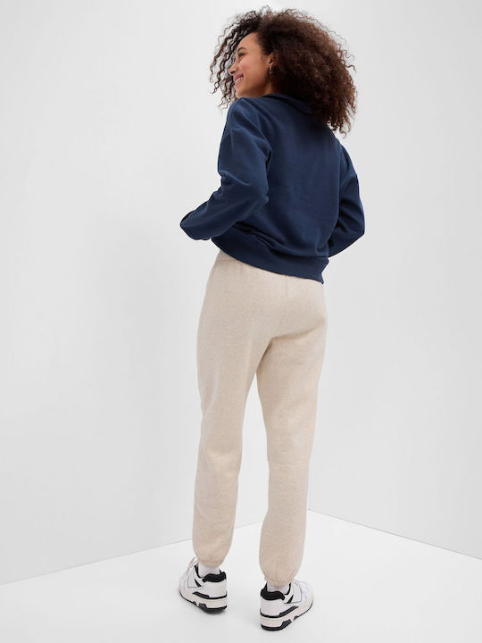 GAP Damen-Sweatpants Jogger Beige Vlies