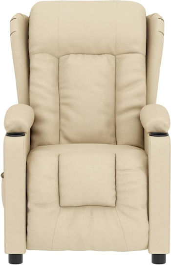 Πολυθρόνα Relax Massage με Υποπόδιο Μπεζ 72.5x96x99.5cm