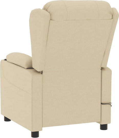 Πολυθρόνα Relax Massage με Υποπόδιο Μπεζ 72.5x96x99.5cm